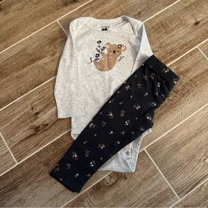 Long sleeve bodysuit and matching pants size 18 months